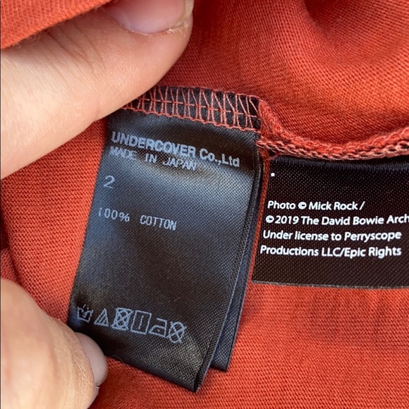 Undercover x David Bowie women's t-shirt orange - Picture 5 of 7